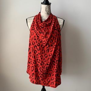 A.L.C. Silk Leopard Top